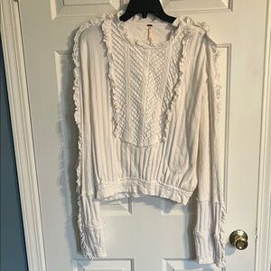 Free People white lace Blouse